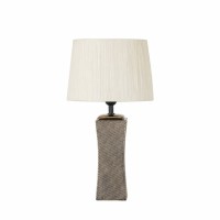 Distribuidor - Lâmpadas Diversas | Sobre Mesas Decoração | SOBREMESA CERAMICA PALO SANTO 1XE27 BRONCE DORADO C/PANT BEIS 50.5X28X28 CM Ref: 138771022